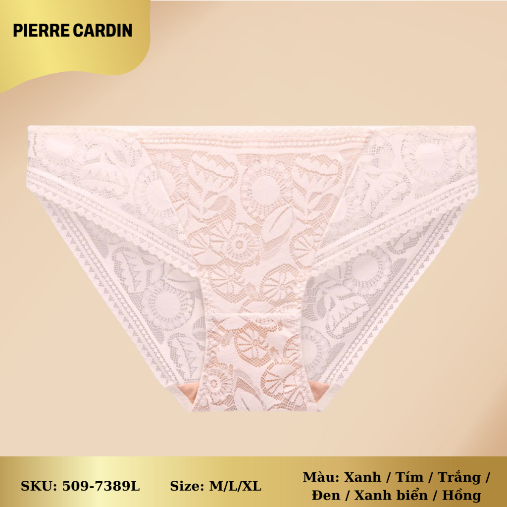 Quần lót nữ 509-7389L nhãn hiệu Pierre Cardin, có ren
