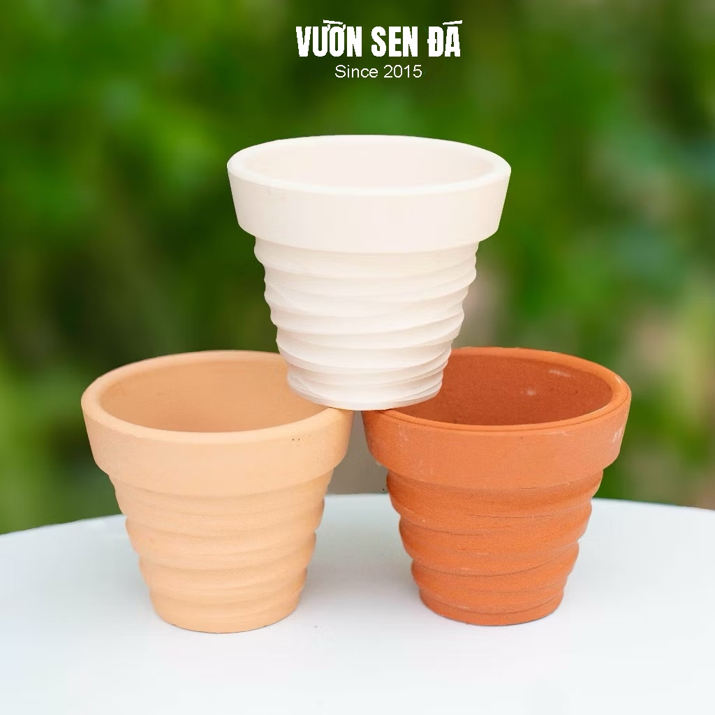 Chậu đất nung Cắt Rối 7x7cm
