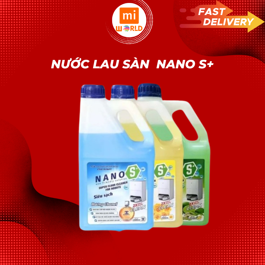  Nước Lau Sàn Nhà Chuyên Dụng Cho Robot Hút Bụi Lau Nhà Nano S+ Loại Bỏ Vết Bẩn Hương Thơm Lâu 
