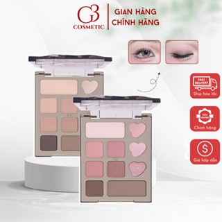 Bảng phấn mắt VEECCI 10 ô mini trái tim Eyeshadow Palette mịn lì lâu trôi 4.2g G3COSMETICS