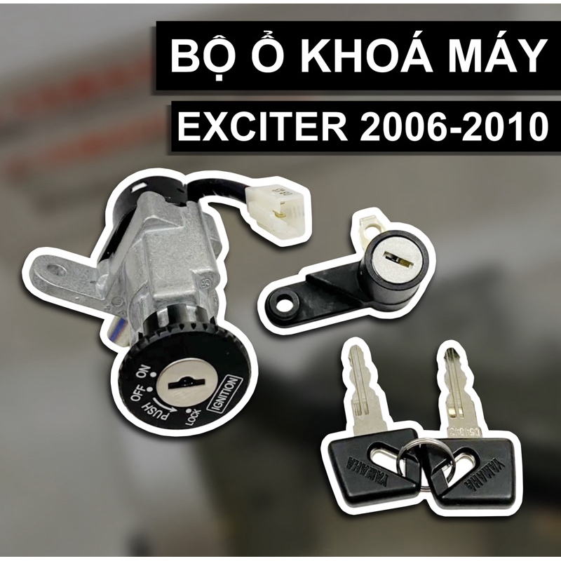 Bộ Ổ Khoá Zin Trước / Sau - Exciter 2006 - 2010 ( EX2010 ) - Phụ Tùng Chính Hãng