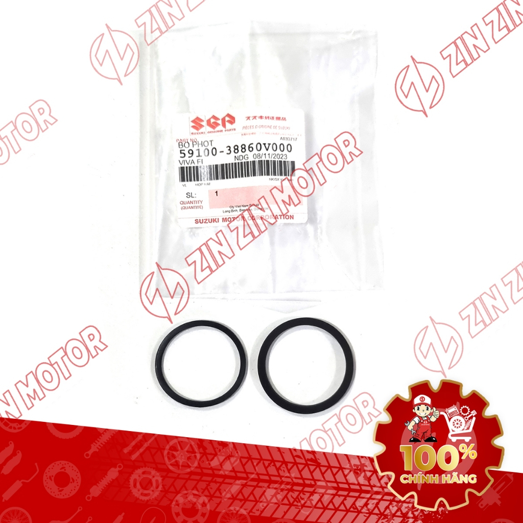 Ron piston heo thắng sau (1 bộ 2 cái ) Raider Xăng Cơ Satria FU150 GSX R150 GSX S150 Bandit 59100-38