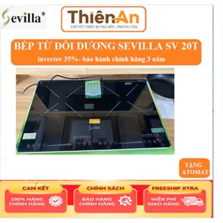Bếp từ đôi dương Sevilla SV 20T ✅Bếp từ để dương bàn Inverter tiết kiệm điện bêp dương chính hãng Bảo hành  2 Năm