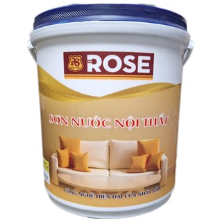 Siêu Rẻ Thùng Sơn Nội Thất Cao Cấp ROSE 5kg Sơn Nước Bền Màu Giá Rẻ Trang Trí Phòng Decor Phòng Ngủ Thay Giấy Dán Tường