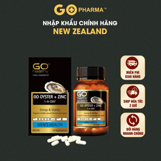 Tinh chất hàu GO Healthy GO Oyster + Zinc giúp bổ sung kẽm và hàu, hỗ trợ tăng cường sức khỏe sinh lý cho nam giới
