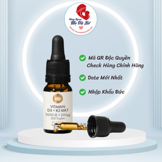 Vitamin D3 K2 Mk7 Sunday Natural Đức, vitamin cho bé 20ml giúp bổ sung dinh dưỡng cho trẻ