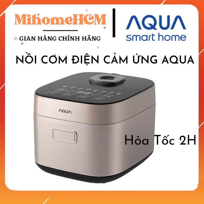 [HỎA TỐC HCM] Nồi cơm điện tử AQUA RBC401R 1.5L 3~6 người dùng + Cảm ứng - BH 6 THÁNG