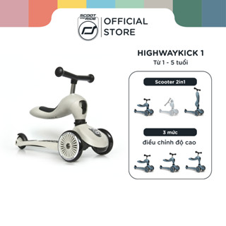 Xe Scooter cho bé Scoot and Ride Highwaykick 1 | Tích hợp xe chòi chân tập đi thăng bằng 2 chế độ cho bé từ 1-5 tuổi