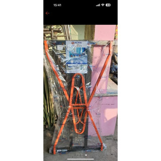 Khung võng sắt vuông phối đen cam