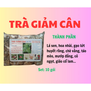 Trà Lá Nam Giảm Cân.giảm mỡ bụng (1 túi 10 gói) giảm toàn thân an toàn, hiệu quả