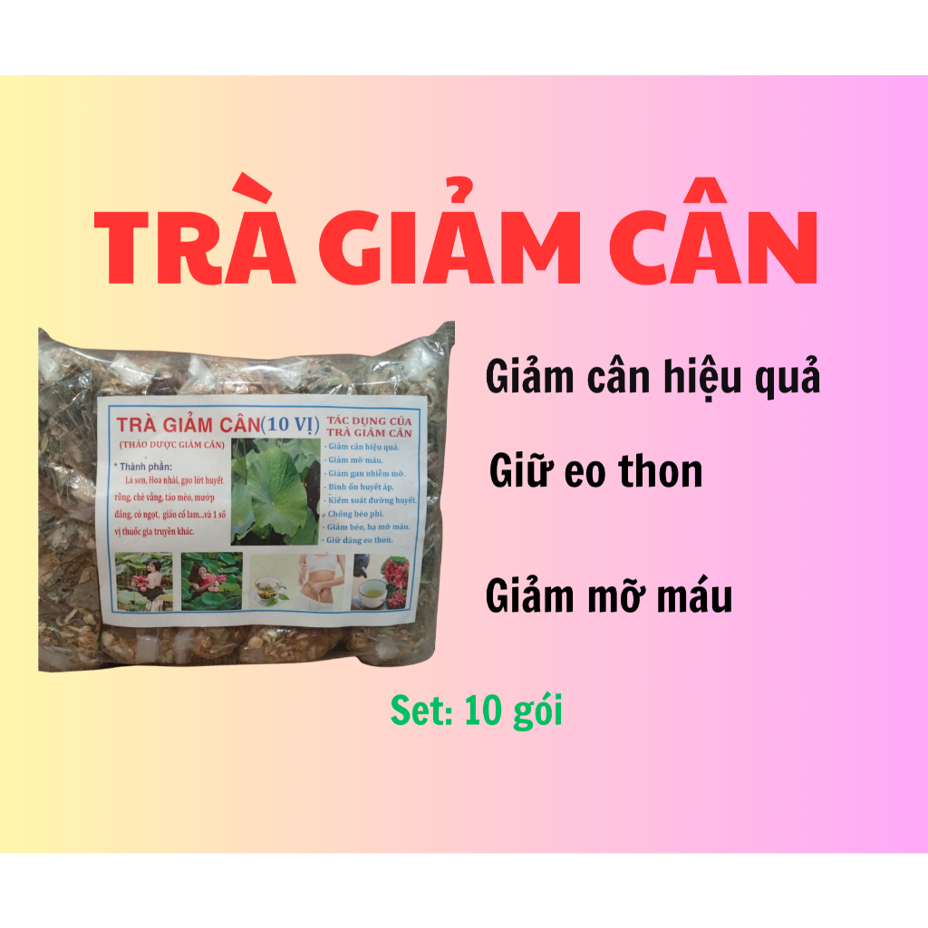 Trà Lá Nam Giảm Cân.giảm mỡ bụng (1 túi 10 gói) giảm toàn thân an toàn, hiệu quả