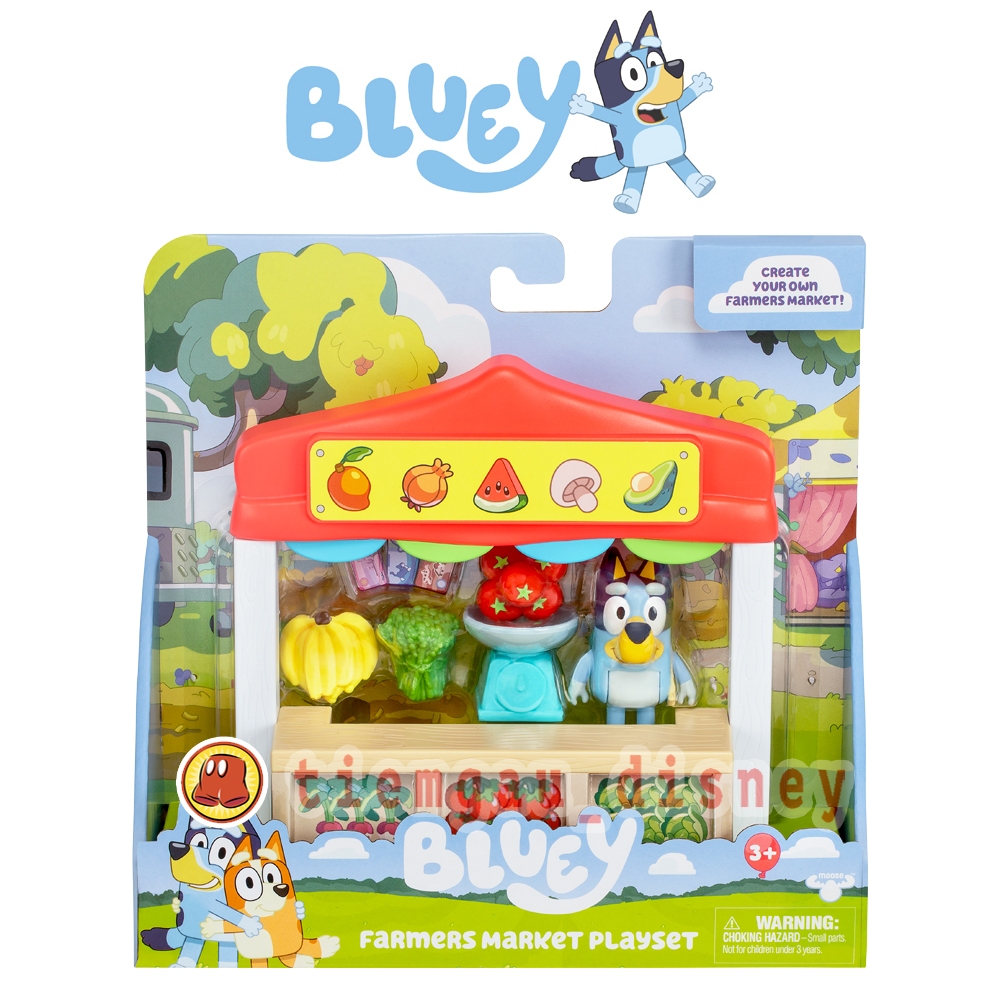 Bộ đồ chơi BLUEY chủ đề Farmers Market - Chính hãng MOOSE