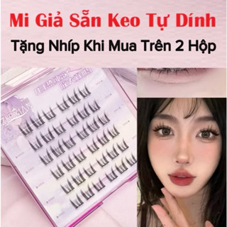 Mi giả Mi giả sẵn keo tự dính mi chùm không cần bôi keo gỡ ra là gắn thôi chị em ơi
