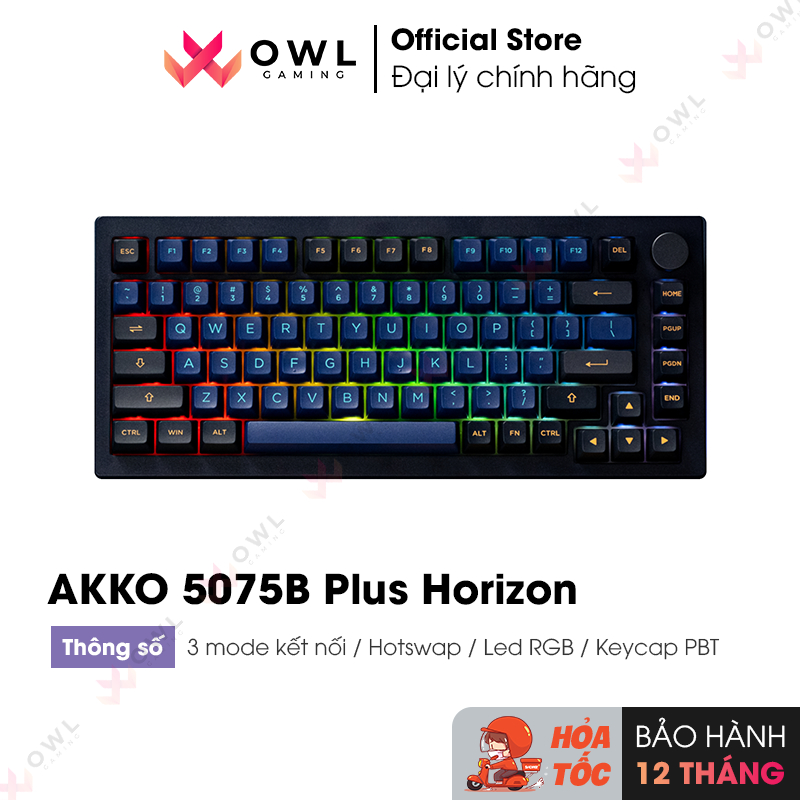 Bàn phím cơ AKKO 5075B Plus Horizon (Hàng chính hãng)