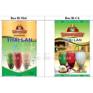 (BAO BÌ MỚI) Bột kem béo pha trà sữa Thái Lan 3 ly gói 1kg - THÙNG 10 BỊCH