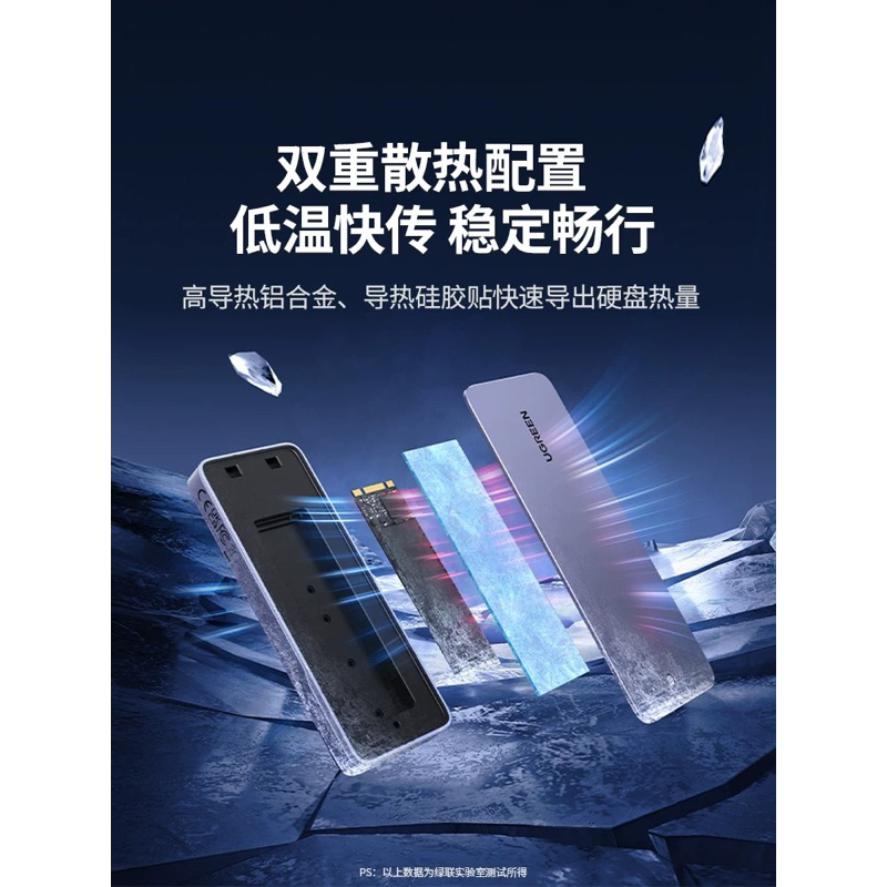 Box Ổ Cứng SSD UGREEN M.2 NVMe & SATA viền RGB Lighting | Tốc độ đến 20Gbps | Vỏ Nhôm bọc Silicon - Model CM777 ơiii | BigBuy360 - bigbuy360.vn