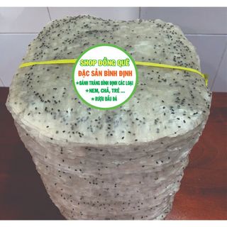 BÁNH TRÁNG GẠO MÈ ĐEN TRÁNG TAY NHÚNG NƯỚC CUỐN SIZE 30CM 20 Cái