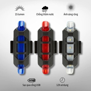 Đèn Hậu Led Cho Xe Đạp Cổng Sạc USB