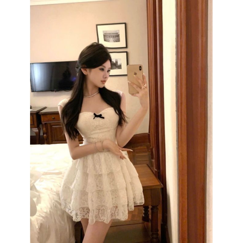 VÁY REN XOÈ 4 TẦNG CỰC XINH, VÁY XINH, VÁY ĐI CHƠI, DẠO PHỐ, VÁY ĐI TIỆC, VÁY ĐI ĂN ĐÁM CƯỚI DỄ THƯƠ