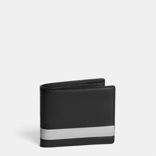 Ví da nam Leonardo Ví Cosmos dáng ngang da Saffiano nhập khẩu trượt nước bền cao điểm sọc tinh tế