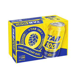 Bia lon TAB 100 (24 lon/330ml)