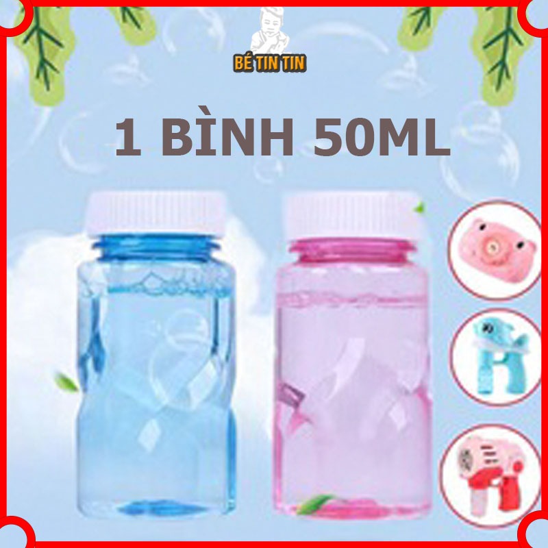 Bình nước bong bóng xà phòng 50ml  Lọ/Bình xà phòng đồ bắn bong bóng, cá heo thổi bóng