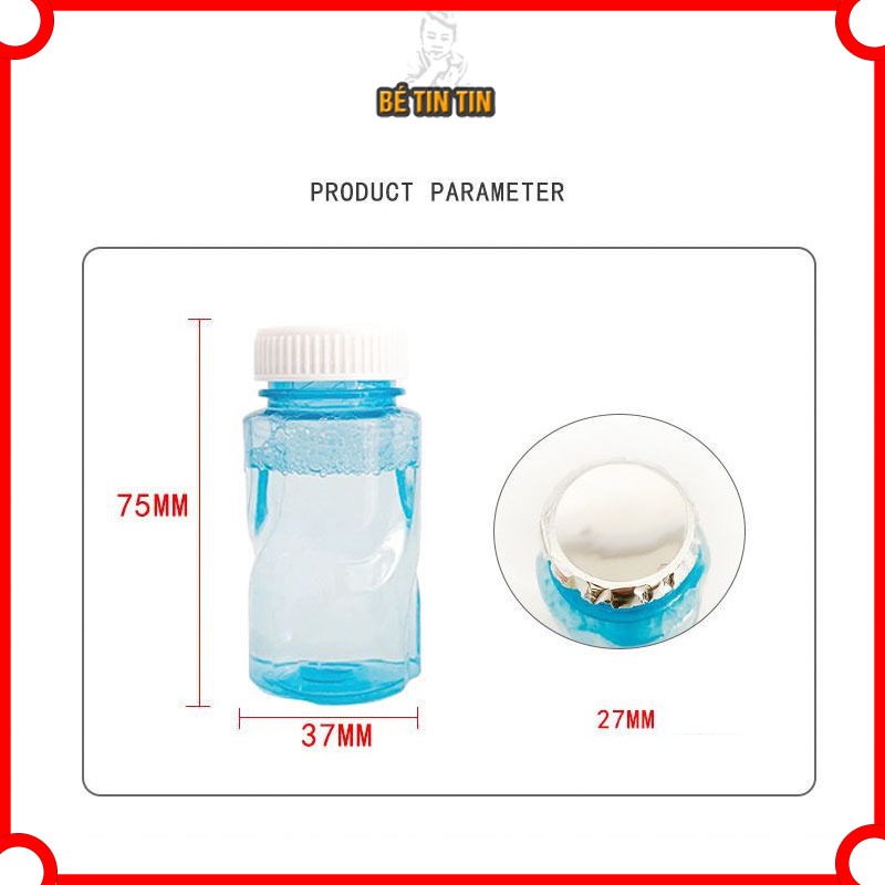 Bình nước bong bóng xà phòng 50ml  Lọ/Bình xà phòng đồ bắn bong bóng, cá heo thổi bóng