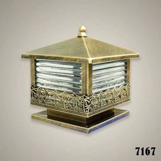 Đèn trụ cổng cây dừa, đèn sân vườn màu đồng phi 200, đèn trụ cổng phi 200