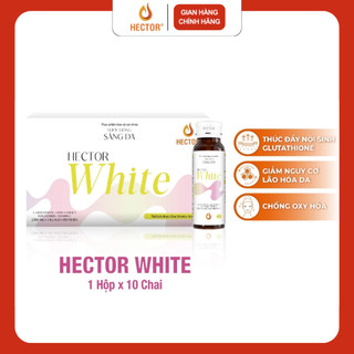 Hộp 10 chai nước đông trùng hạ thảo Hector White, chống lão hóa, trắng sáng da