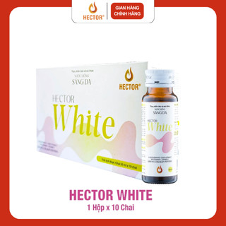 Hộp 10 chai nước đông trùng hạ thảo Hector White, chống lão hóa, trắng sáng da