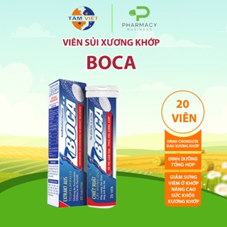[HỘP 20 VIÊN] Viên sủi xương khớp BOCA - Hỗ trợ giảm đau xương khớp, kích thích sản sinh glucosanmin