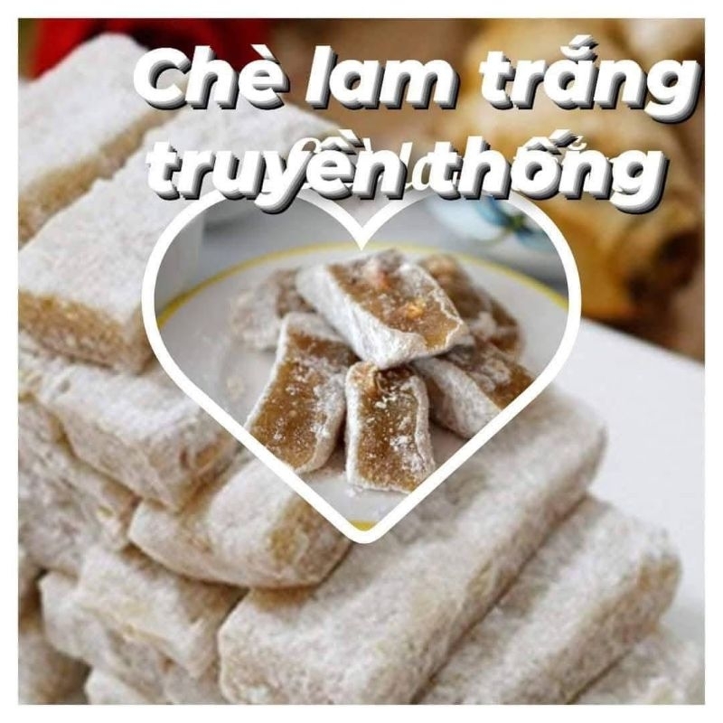 Chè lam trắng vị truyền thống, chè lam trắng nhà làm (500gram)