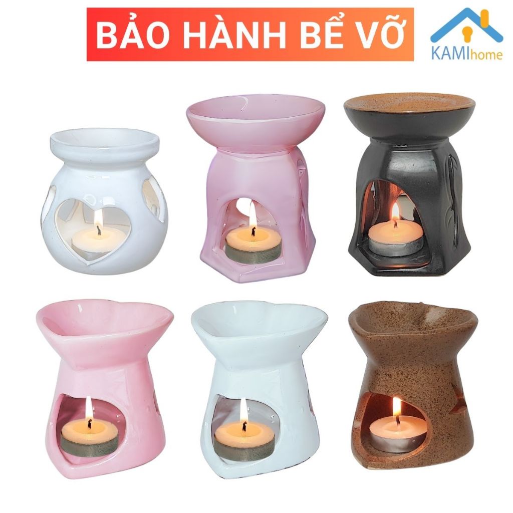 Đèn xông tinh dầu đốt nến thơm phòng đuổi muỗi dạng Tách uống trà cà phê và mẫu khác mã 25004