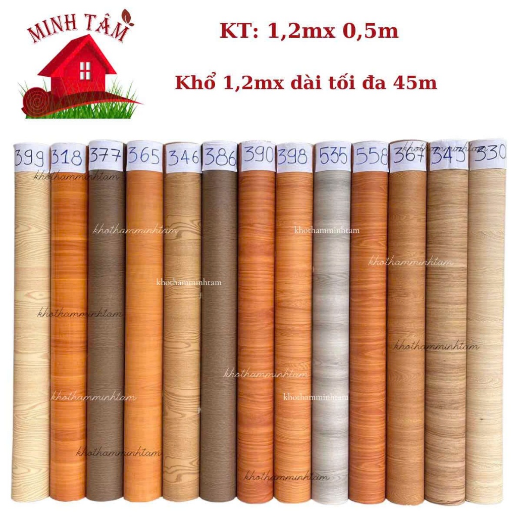 HỎA TỐC - Giấy decal dán tường giả vân gỗ dán bàn tủ chống nước, có sẵn keo đẹp giá rẻ [có bán kèm dụng cụ thi công]