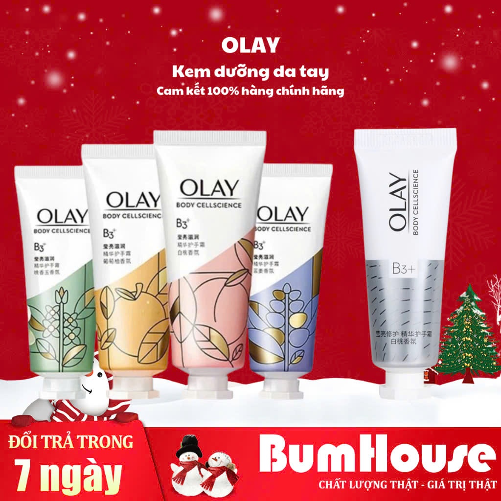 Kem dưỡng trắng da tay Olay B3+ vitamin C Niacinamide tuýp 10ml 30ml nhiều hương