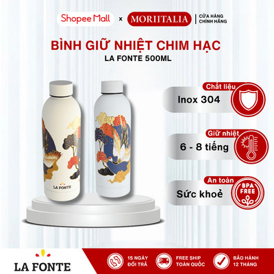 Bình Giữ Nhiệt La Fonte In Hình 3D Chim Hạc 500ml - 014793