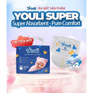   Mã NSF02P130 giảm 30K  Tã Bỉm Dán Quần YOULI XANH Đủ Size S108 M92 M88 L84 XL80 XXL72 XXXL68 