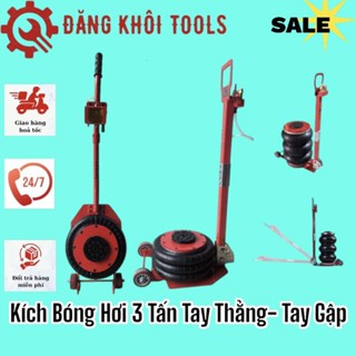 Kích Bóng Hơi 3 Tấn 3 Bóng, Áp Lực 8-12bar nâng gầm nhanh chóng