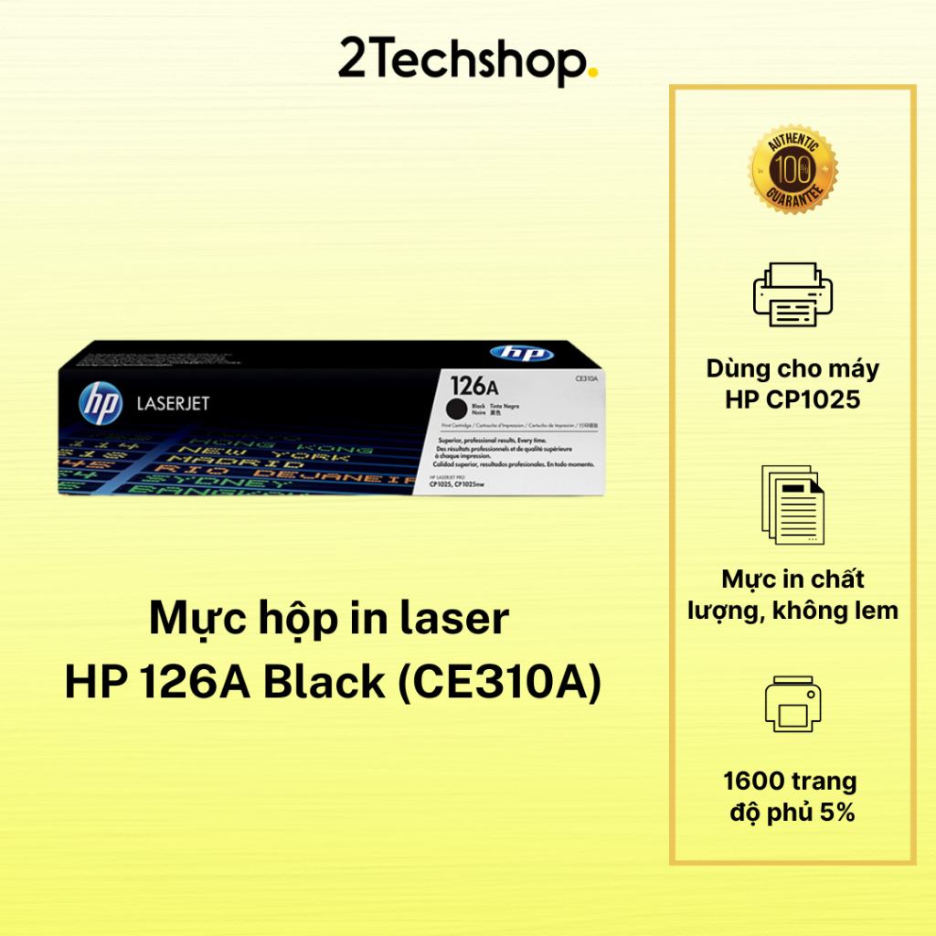 Mực hộp in laser  HP 126A Black (CE310A)
