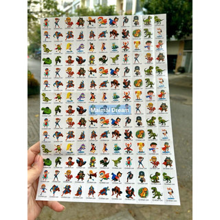 Sticker khen thưởng khổ A4 (mẫu lời khen tiếng Việt)