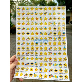 Sticker khen thưởng khổ A4 (mẫu lời khen tiếng Việt)