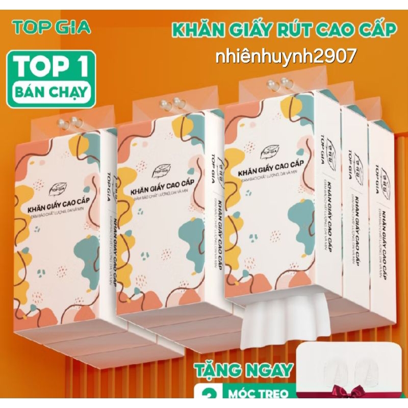Giấy Vệ Sinh Treo Tường TOPGIA 1280 Tờ Chính Hãng