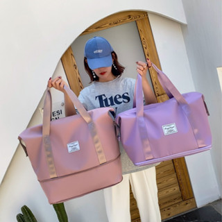 Túi du lịch 2 tầng đa năng, túi xách cỡ lớn chống thấm, vải Oxford 300D cao cấp,có cài vali tiện lợi