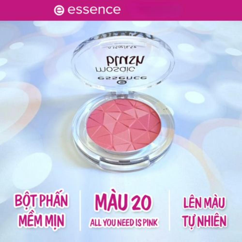Phấn má hồng Essence Mosaic Blush 3 màu trong 1 lấp lánh 4,5g