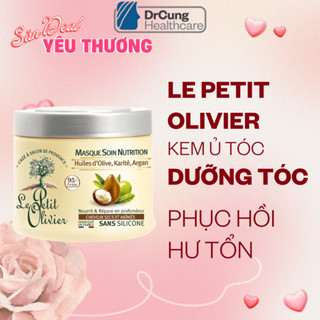 Kem Ủ Tóc Le Petit Olivier Masque Soin Nutrition - Dưỡng Tóc, Dầu Olive, Bơ Hạt Mỡ, Dầu Argan (Hũ 330Ml)