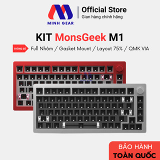 Kit bàn phím cơ MonsGeek M1 QMK (Full Nhôm – Mạch xuôi – QMK / VIA – PCB Stab) - Hàng chính hãng