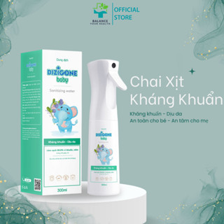 Xịt kháng khuẩn DIZIGONE Baby 300ml - Kháng khuẩn tay chân, đồ chơi, đồ dùng; phòng bệnh & bảo vệ bé