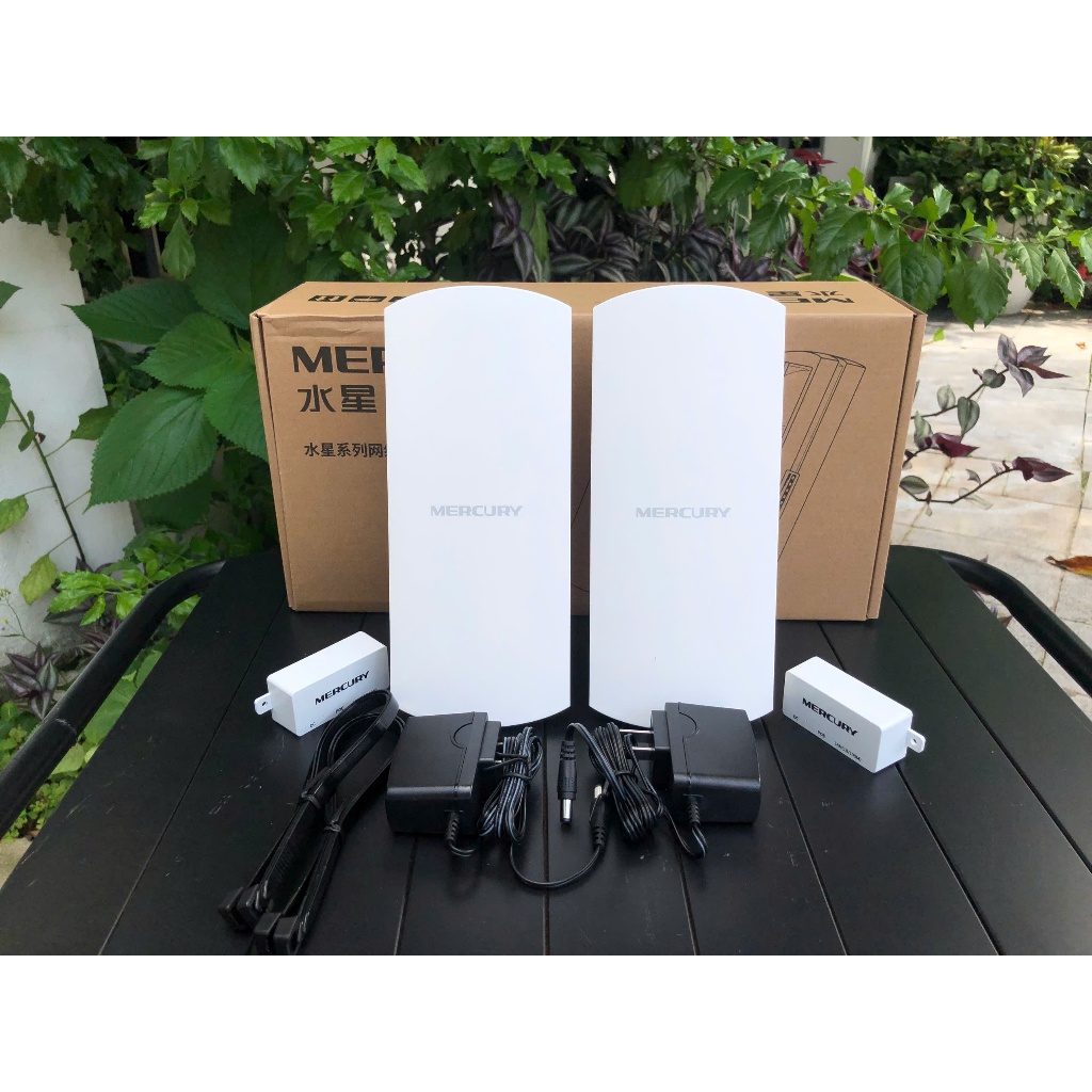 Bộ thu phát wifi không dây Mercury MWB201, Mercury 1km chuyên dụng cho thang máy nhà cao tầng