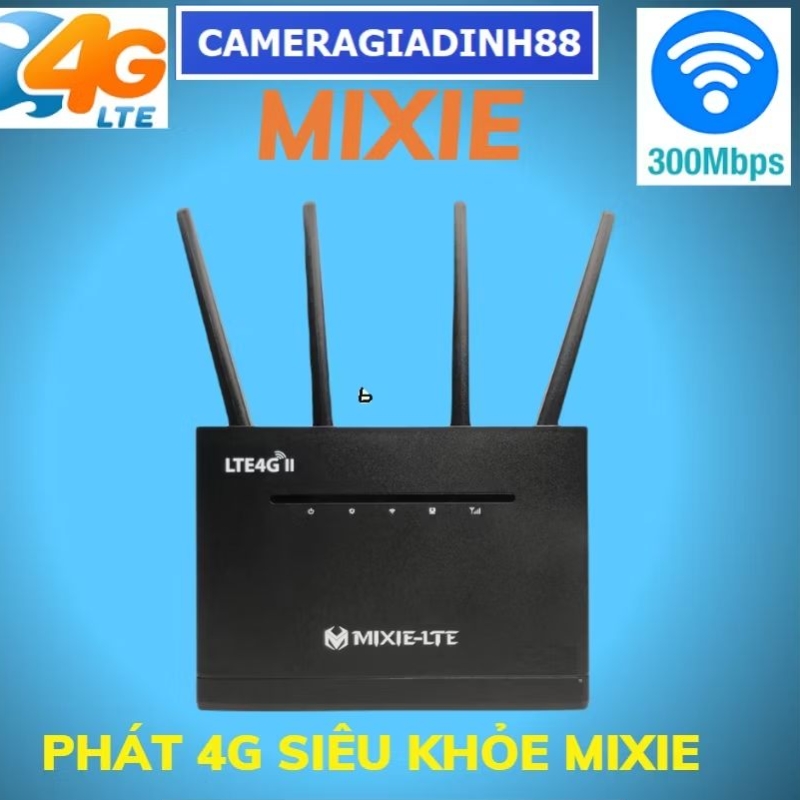 Bộ Phát WIFI 4G / 3G LTE - CP101 MIXIE - 3 Cổng LAN, 1 WAN, 4 ANTEN  TENDA 4G05, Xe Khách, Lắp Camer