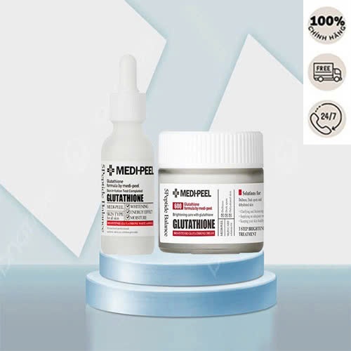 Dưỡng Trắng MEDIPEEL Glutathione 600 White Combo Serum Và Kem Dưỡng Medipeel